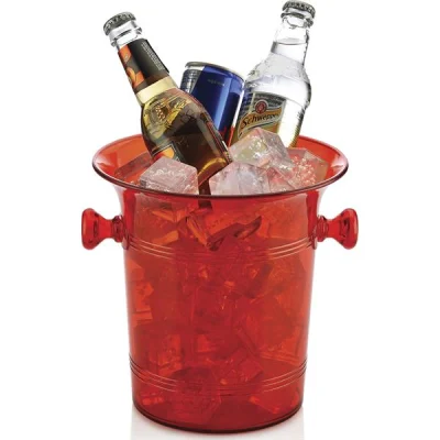 Biradlı Brd-4639 Şişe Kovası 21x21,5 Cm Kırmızı