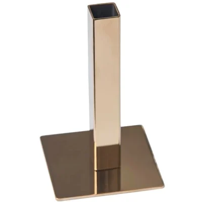 Biradlı Grv-112-Altın Çelik Kare Karanfillik-Altın 13 Cm