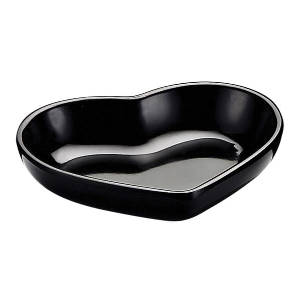 Biradlı Brd-517604 Açık Büfe Minimalist 8X7X1,5 Cm Kalpli Siyah