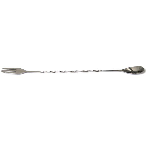 Biradlı Brd-682 Burgulu Çatallı Bar Kaşık 33 Cm