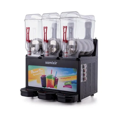 Samixir 12 + 12 + 12 L Slush Triple Allure Buzlu İçecek Dispenseri Siyah