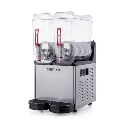 Samixir 12 + 12 L Slush Twin Buzlu İçecek Dispenseri Inox