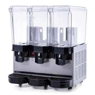 Samixir 20 + 20 + 20 L Klasik Triple Fıskiyeli + Karıştırıcılı + Karıştırıcılı Soğuk İçecek Dispenseri Inox