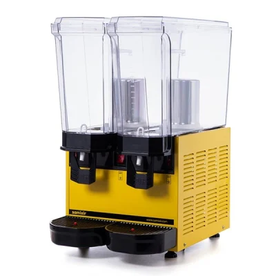 Samixir 20 + 20 L Klasik Twin Fıskiyeli Soğuk İçecek Dispenseri Sarı