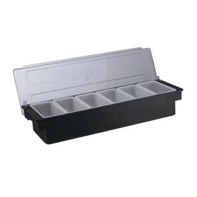 Biradlı Brd-H10314 6 Lı Polikarbon Kapaklı Bar Konteyner 50x16x9 Cm