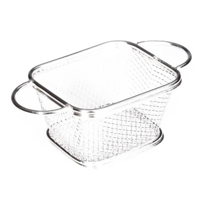 Biradlı Brd-St-05 Patates Sunum Dikdörtgen Çift Kulplu 10x8,5x6,5 Cm