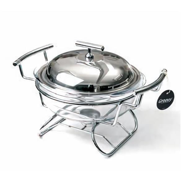 Biradlı Grv-0903 Isıtıcılı Yemek Servis Yuvarlak 1,9 L 33X23,6X20,5 cm