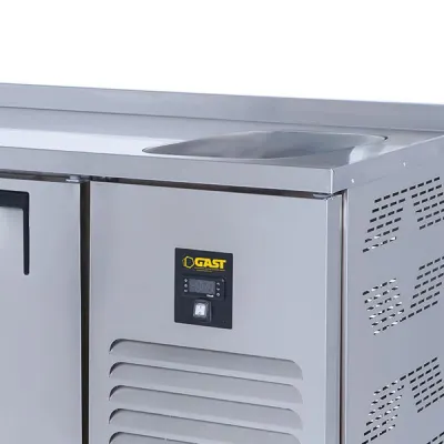 Gast TTEB1300 Tezgah Tipi 3 Kapılı Evyeli Buzdolabı