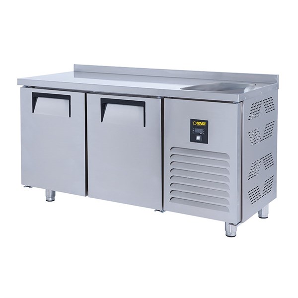 Gast TTEB1210C Tezgah Tipi 2 Kapılı Geniş Evyeli Buzdolabı