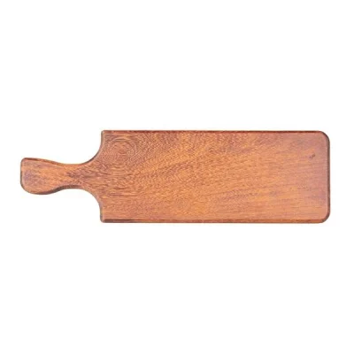 Biradlı Grv-1857 İroko Kulplu Pide Sunum 60x15x2,4 Cm