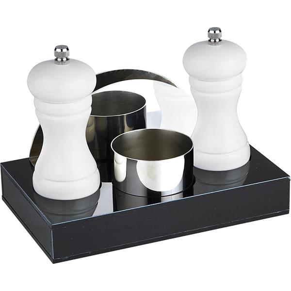 Biradlı Grv-198 4 Lü Menaj Set 20x12x3 Cm, Beyaz
