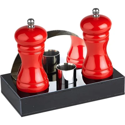 Biradlı Grv-199 4 Lü Menaj Set 18,5x9,5x3 Cm Kırmızı