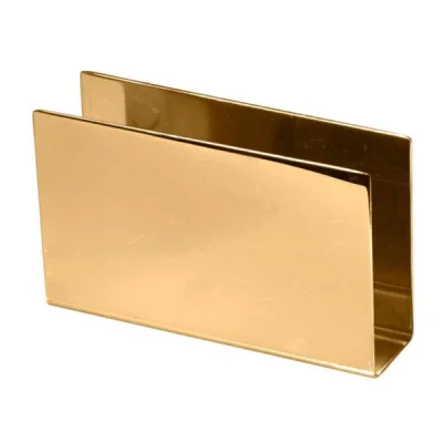 Biradlı Grv-406-Altın Ekonomik Dikdörtgen Peçetelik Altın 11x6,5 Cm