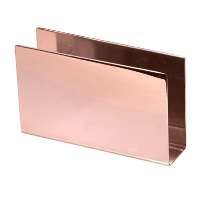Biradlı Grv-406-Bakır Ekonomik Dikdörtgen Peçetelik Bakır 11x6,5 Cm