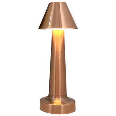 Biradlı Grv-812-Bakır Şarj Edilebilir Masa Lambası 9x22 cm
