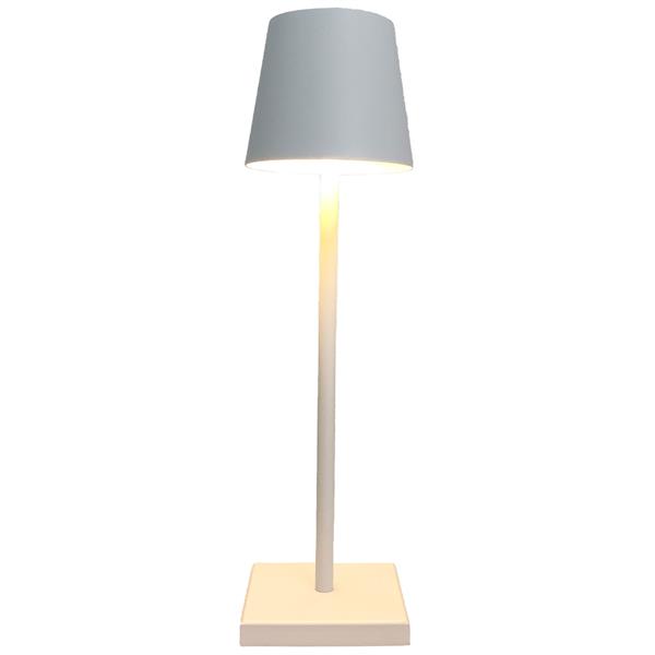 Biradlı Grv-814-Beyaz Şarj Edilebilir Masa Lambası 10x38 cm