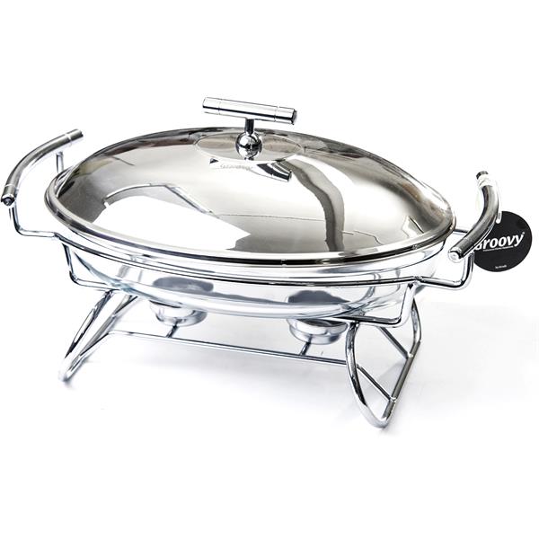 Biradlı Grv-9065 Isıtıcılı Yemek Servis Oval 2,4 L 36,5X22X20  cm