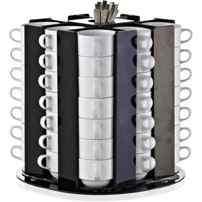 Biradlı Grv-Fs-02 Döner Fincan Standı Kapasite 56 Adet
