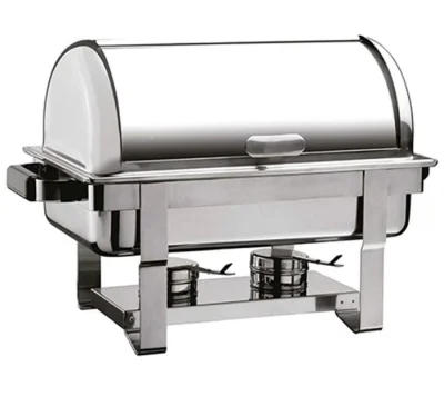 CHAFING DISH YEKPARE ROLLTOP KAP.WAS AYAK KIZAKLI, E.ISITICI YOK