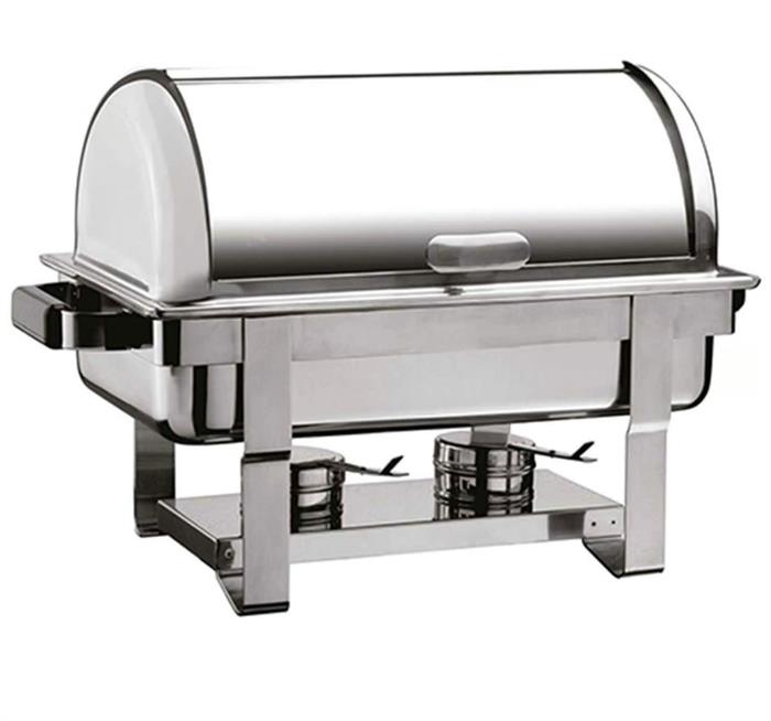 CHAFING DISH YEKPARE ROLLTOP KAP.WAS AYAK KIZAKLI, E.ISITICI YOK