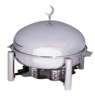 CHAFING DISH YUVARLAK 80 CM KAPAK ORTADOGU MODEL