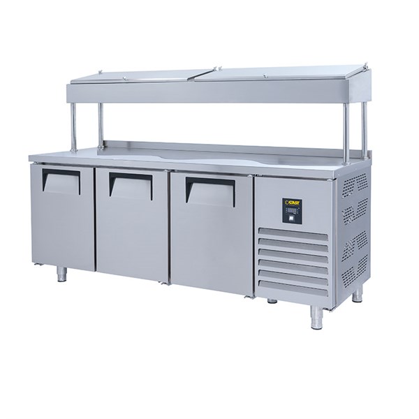 Gast MPB1300C Yüksek Borulu 3 Kapılı Make Up Buzdolabı