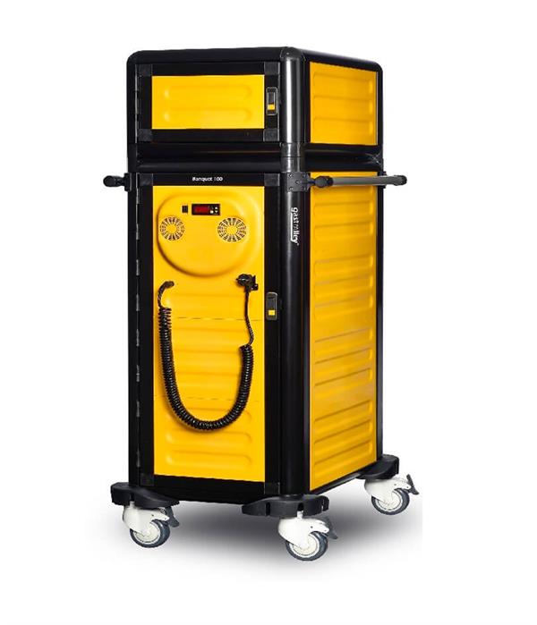 Gastrolley G.MD.100.25.S 100 / 25 Tekli Hastane Tepsi Arabası Isıtmalı+Nötr 57x79x158cm