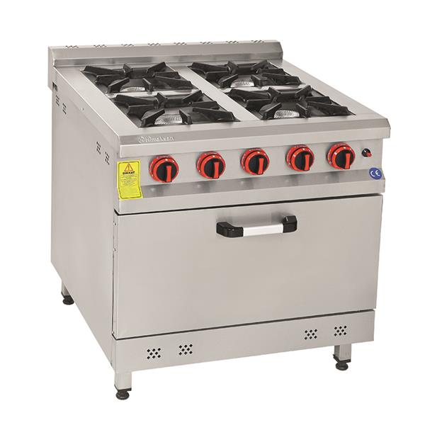Himaksan KZG-880 4+1 Fırın Gazlı Kuzine Dg-Ce