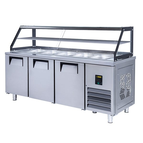 Gast CSB1300C 3 Kapılı Camlı Servis Buzdolabı