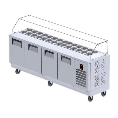 Gast HB1400 4 Kapılı Hazırlık Buzdolabı