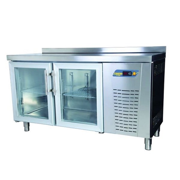 Ndustrio TPS-62-GD Tezgah Tip 2 Cam Kapılı Snack Buzdolabı