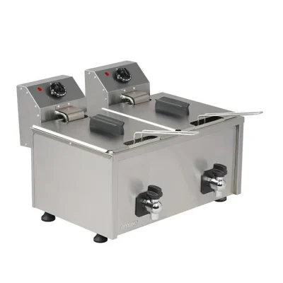 Omake 10+10 Litre Tahliyeli Elektrikli Fritöz