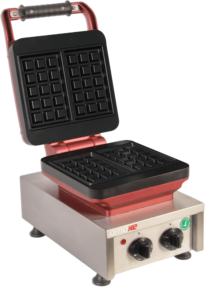 Omake Brüksel 3x5 Model Zamanlayıcılı Manuel Waffle Makinesi