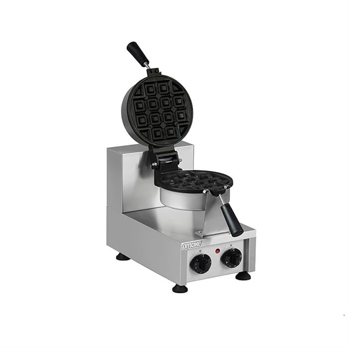 Omake Zamanlayıcılı Special Model Tekli Yuvarlak Waffle Makinesi