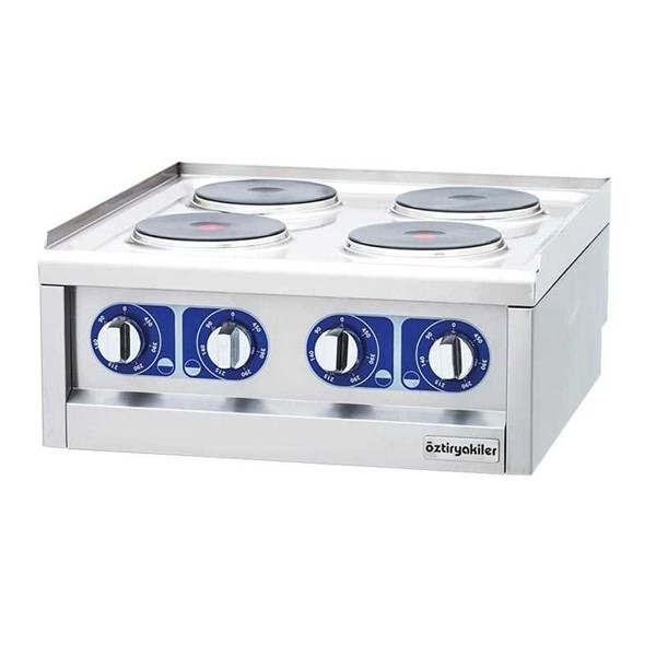 Öztiryakiler 600 Seri Set Üstü Ocak Dörtlü Elektrikli 60*60*26