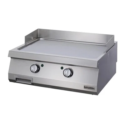 Öztiryakiler 700 Seri Set Üstü Grill Plate Düz Elektrikli 80*70*30-Sert Krom Kaplı
