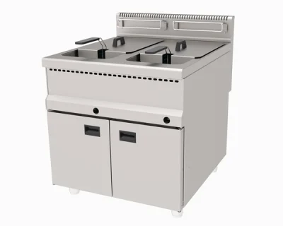 Atalay  AGF-890 Gazlı Fritöz 60 Litre Ce Belgeli Alt Dolaplı 80x90x85