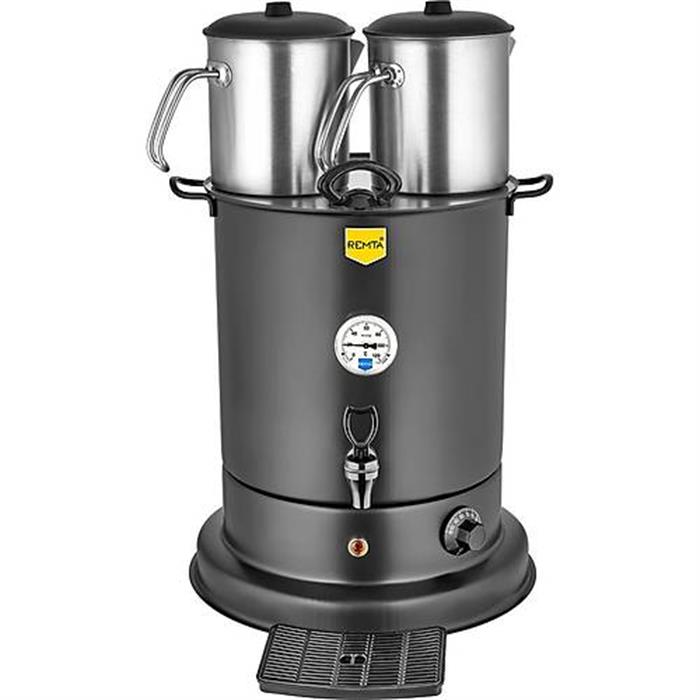 Remta EL10 3 Demlikli Elite Çay Makinesi 28 lt Siyah