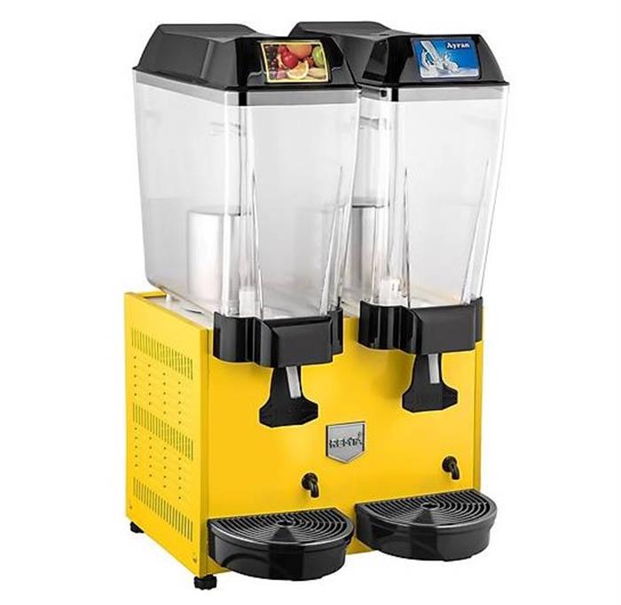 Remta ST13 Çiftli Şerbet & Ayran Makinesi 2x20 lt Sarı