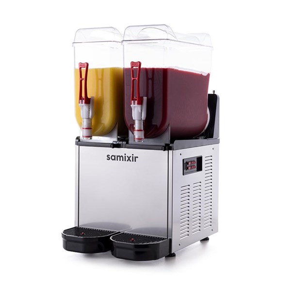 Samixir 12 + 12 L Slush Twin Buzlu İçecek Dispenseri Inox