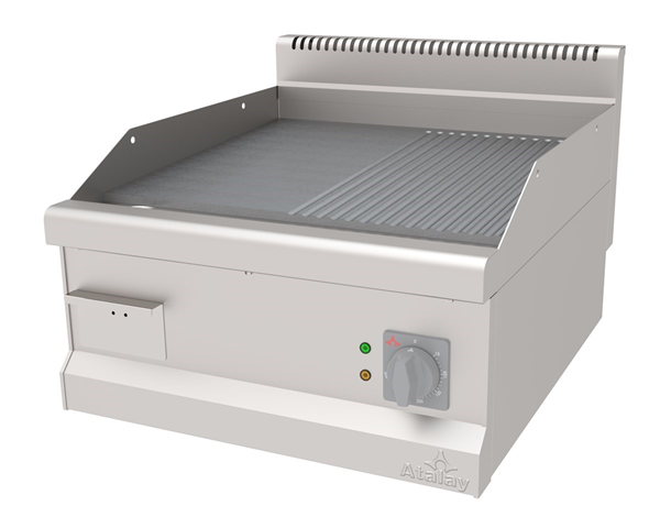 Atalay AEI-670-ND CR Elektrikli Pleyt Izgara Oluklu Yüzey 60x70x30