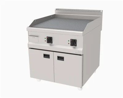 Atalay AEI-890-N CR Elektrikli Pleyt Izgara Oluklu Yüzey Alt Dolaplı 80x90x85