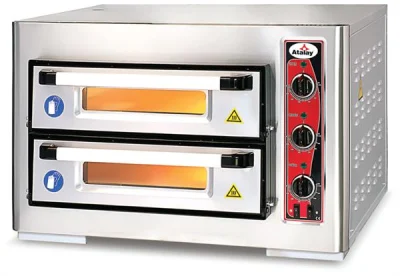Atalay APF-50-2 Elektrikli Pizza Fırını Çift Katlı 8x24 cm Pizza Kapasiteli