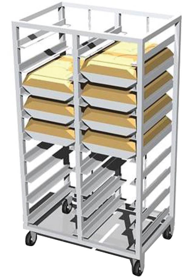 Atalay ATAT-3753-18 Termotray Tepsi Taşıma Arabası 18 Tepsili 37x53