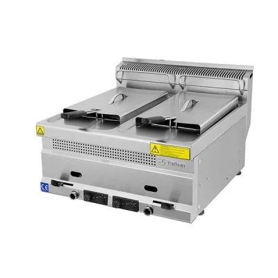 Turhan Çelik TC.6FG600 60'lık Gazlı Çiftli Fritöz 600x630x300