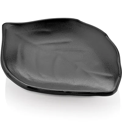 Biradlı Brd-14027 Açık Büfe Sunum Yaprak Minimal 11,4X8,6X2 Cm Siyah