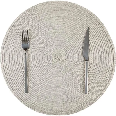 Biradlı Brd-1841 Amerikan Servis Yuvarlak Pvc Bej 38Cm